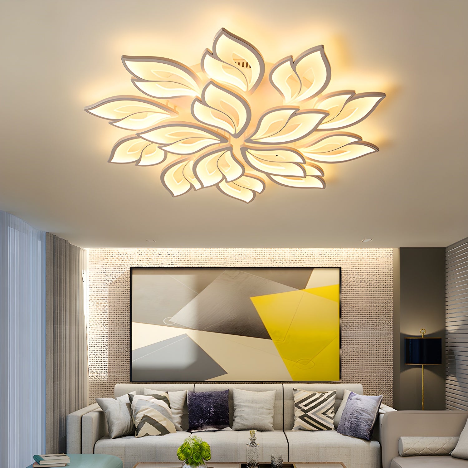 White LED Flush Mount Circle Ceiling Light for Modern and Stylish Homes
