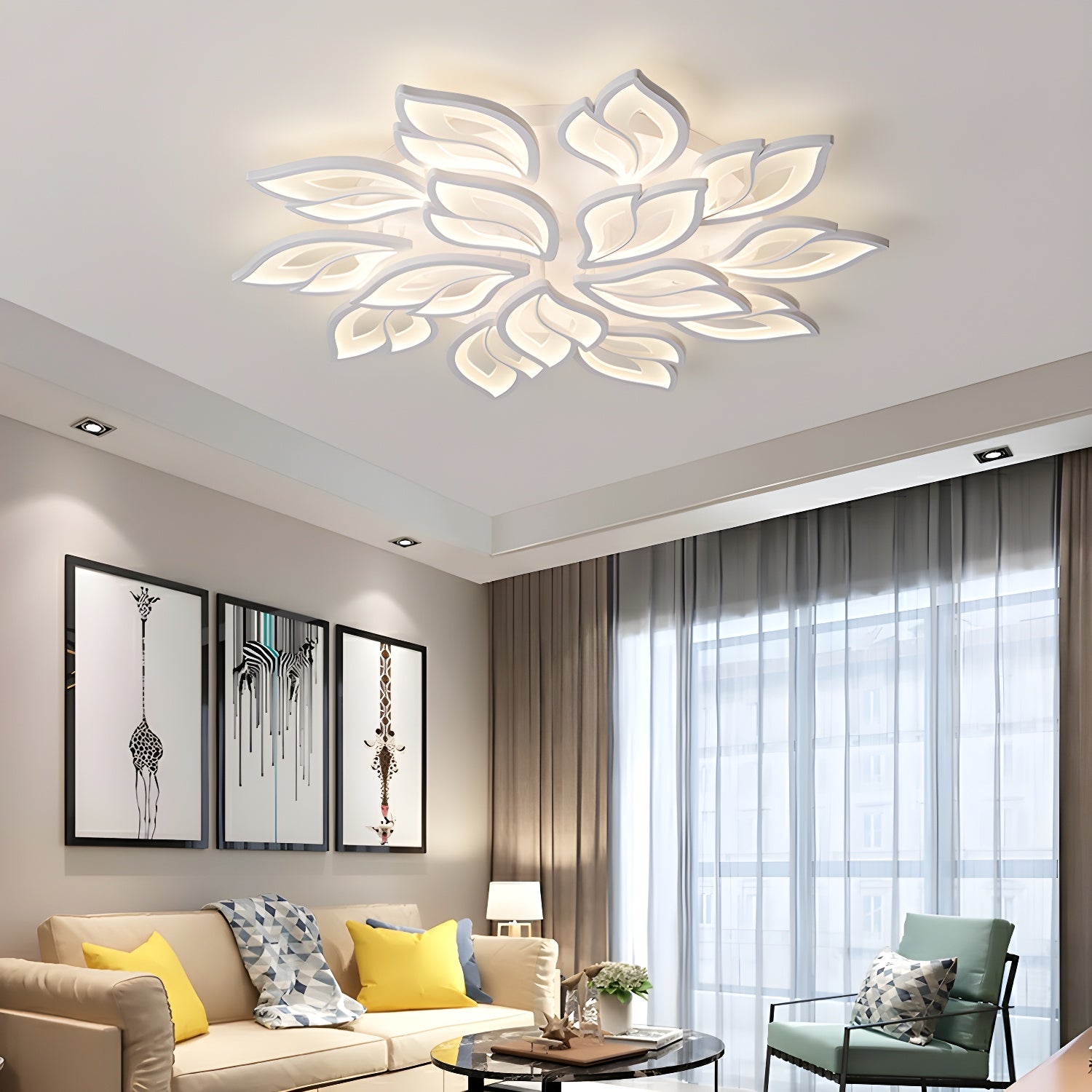 White LED Flush Mount Circle Ceiling Light for Modern and Stylish Homes