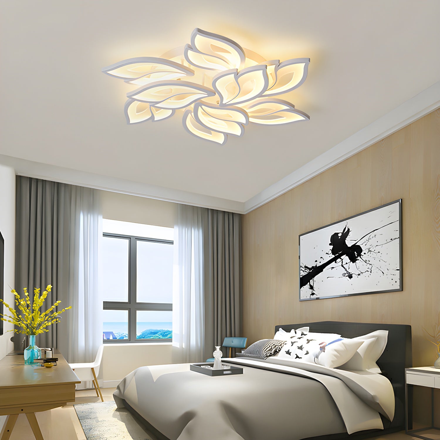 White LED Flush Mount Circle Ceiling Light for Modern and Stylish Homes