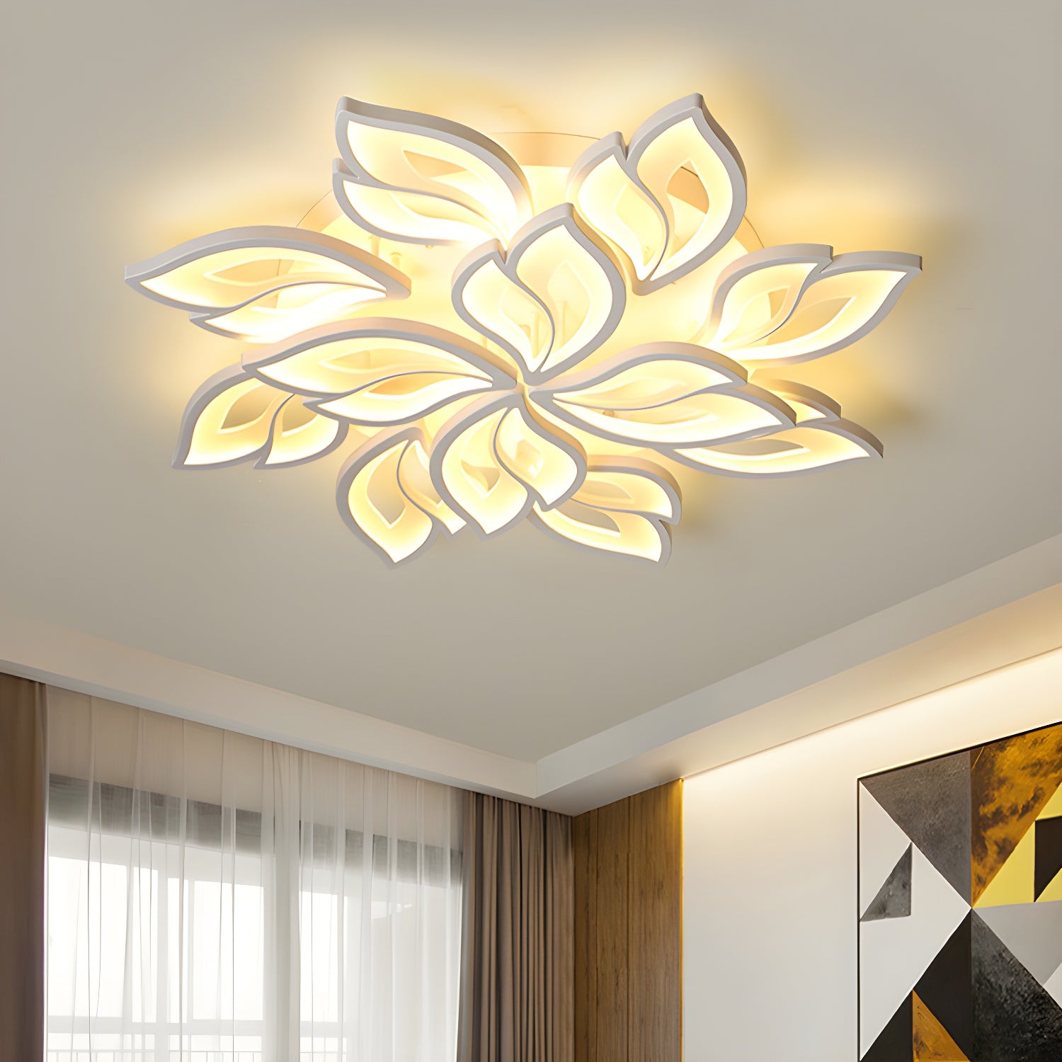 White LED Flush Mount Circle Ceiling Light for Modern and Stylish Homes