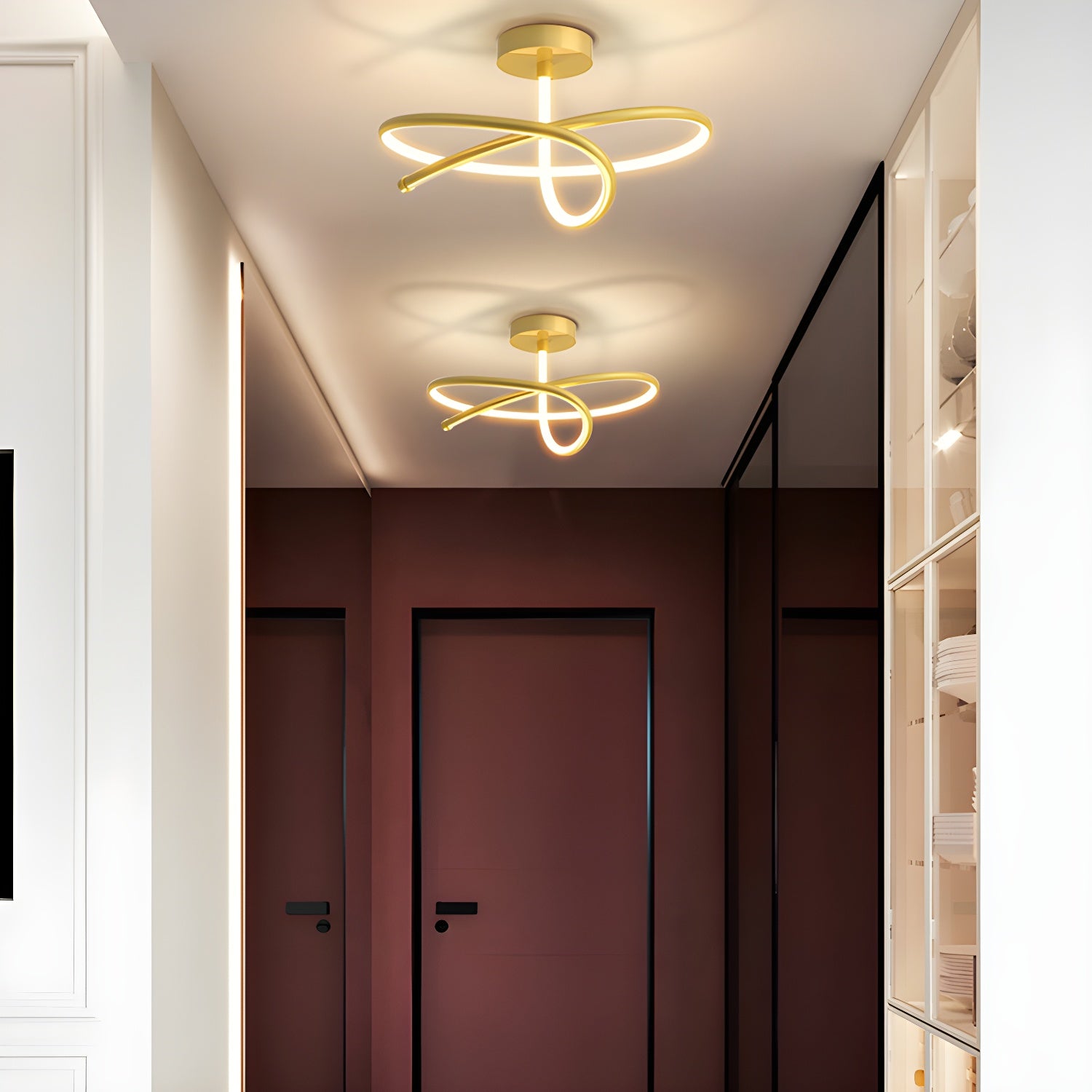 White Circle LED Ceiling Light with Silica Gel Shade - Modern Style Flush Mount for Residential Use