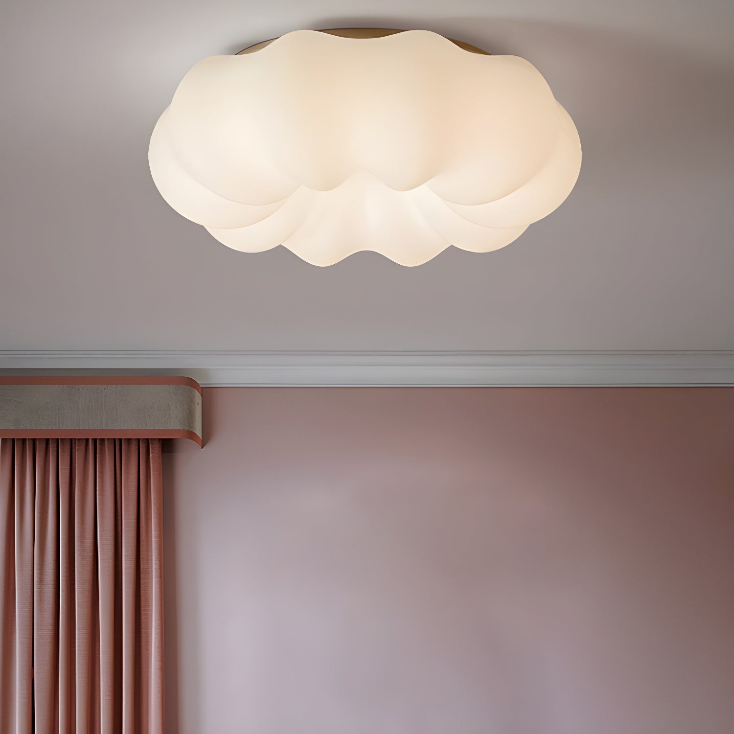 Elegant White Drum LED Flush Mount Modern Ambiance with Resin Shade