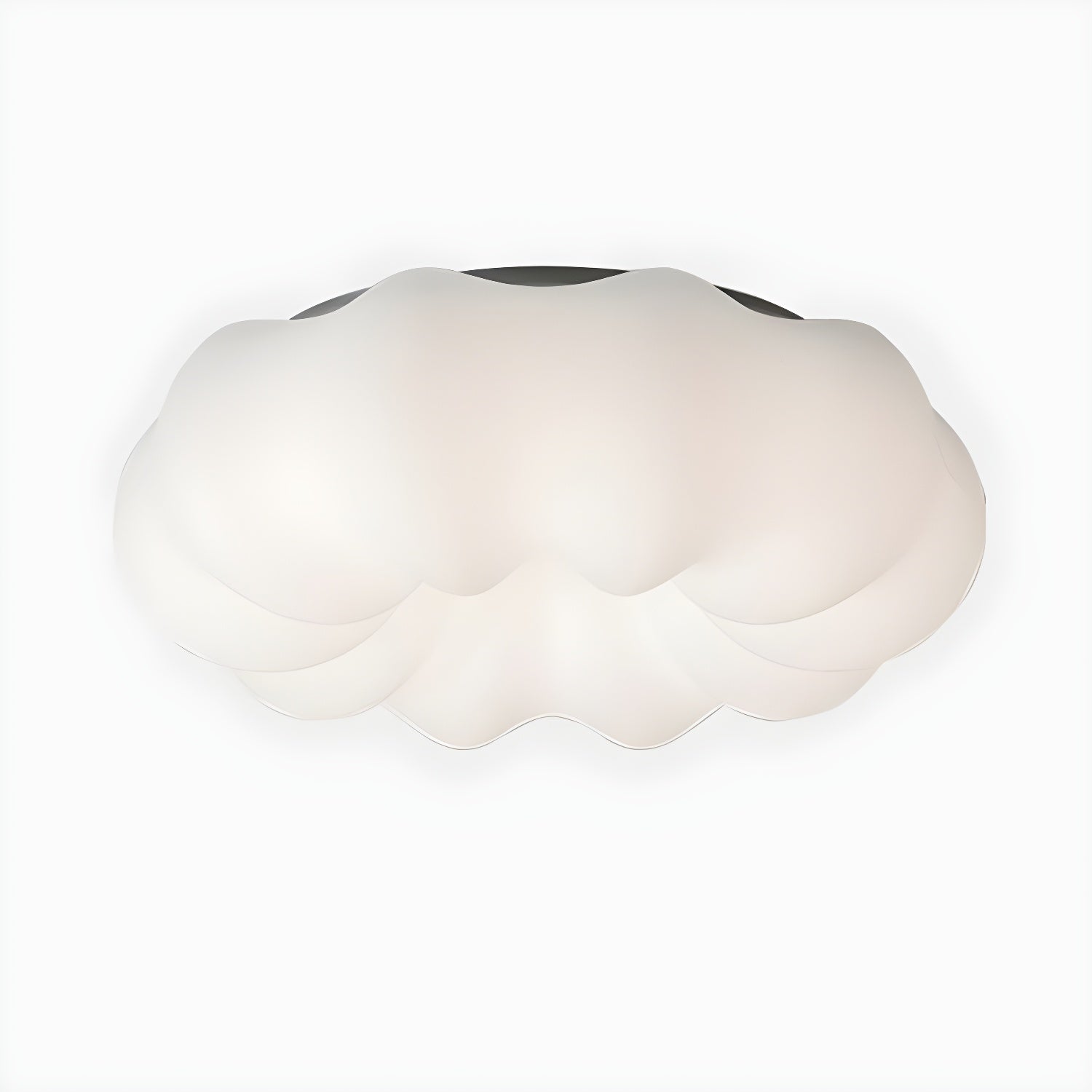 Elegant White Drum LED Flush Mount Modern Ambiance with Resin Shade