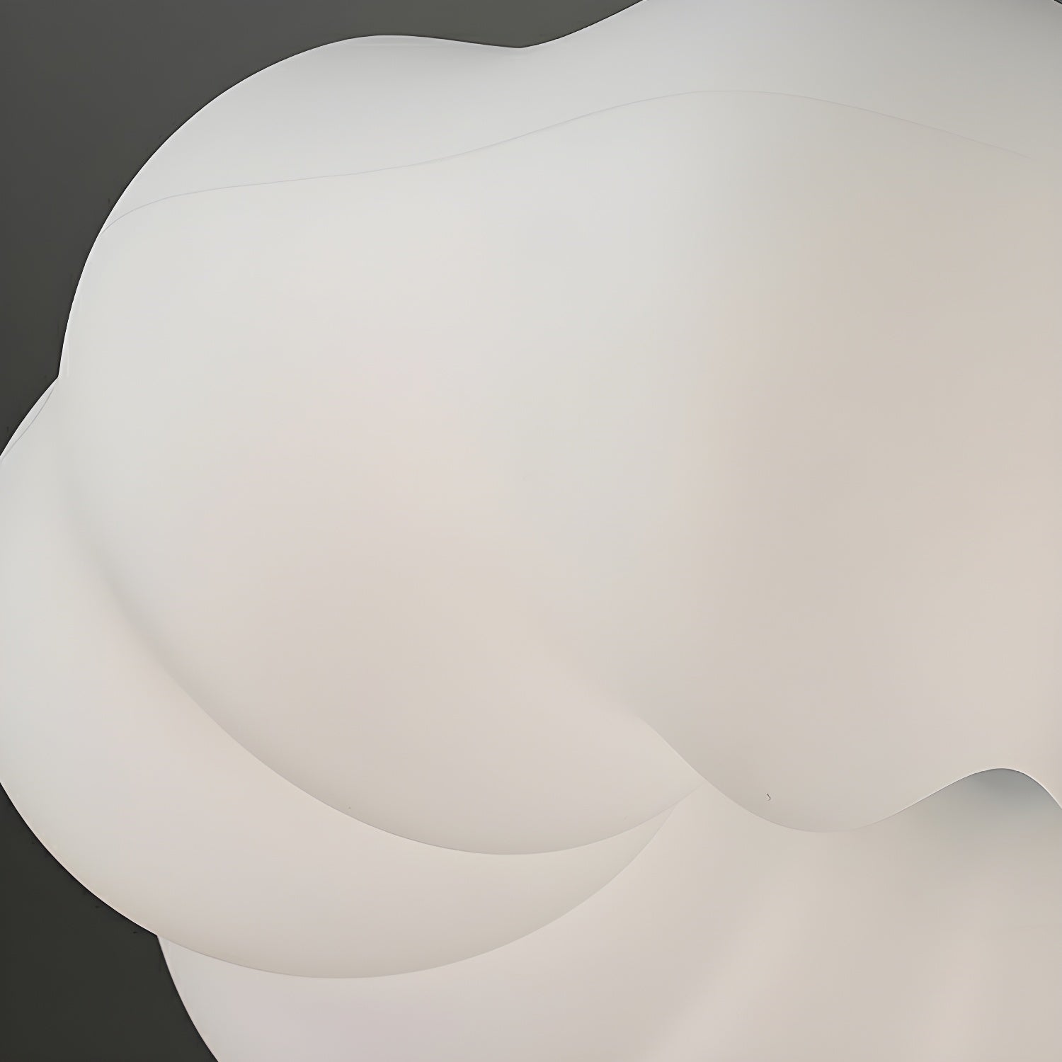 Elegant White Drum LED Flush Mount Modern Ambiance with Resin Shade