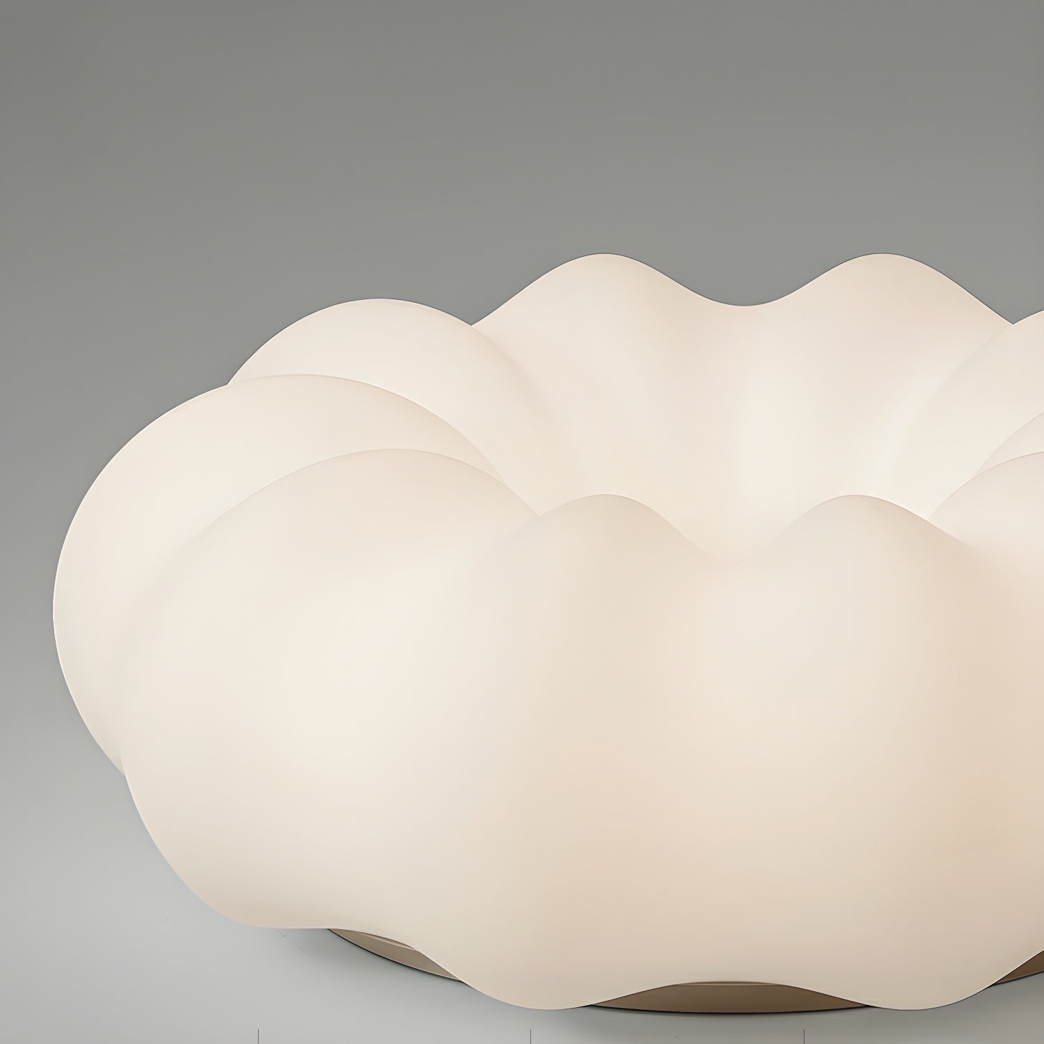 Elegant White Drum LED Flush Mount Modern Ambiance with Resin Shade