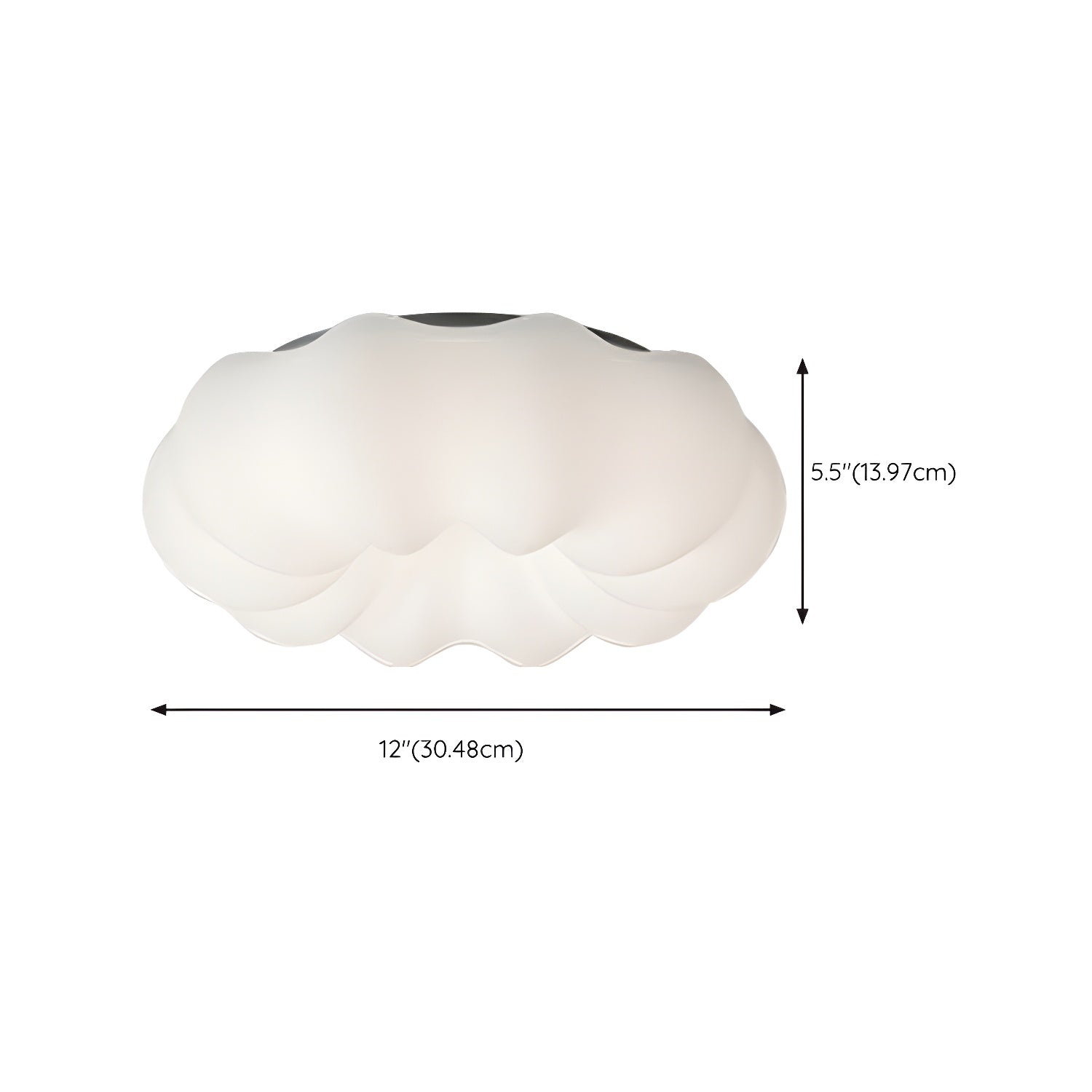 Elegant White Drum LED Flush Mount Modern Ambiance with Resin Shade