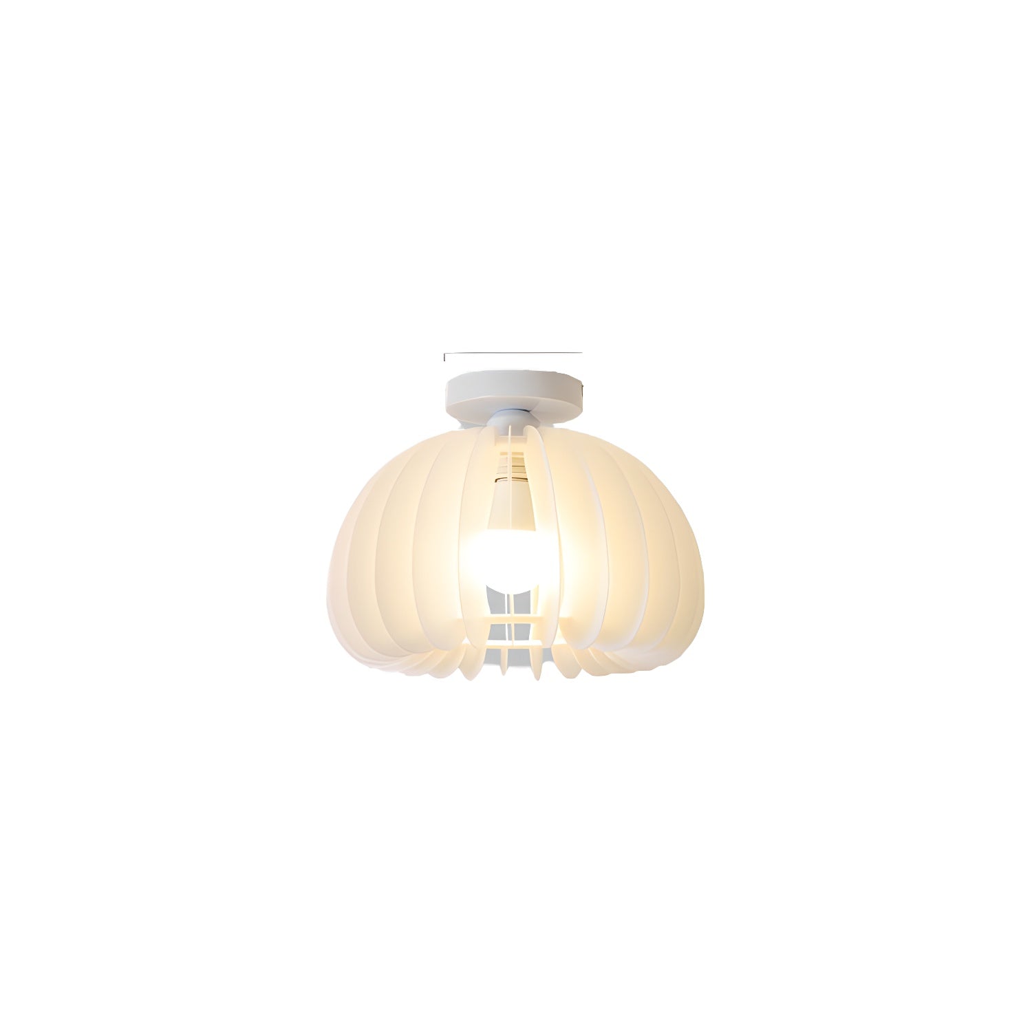 Modern Style White Drum Shape Ceiling Light for Residential Use