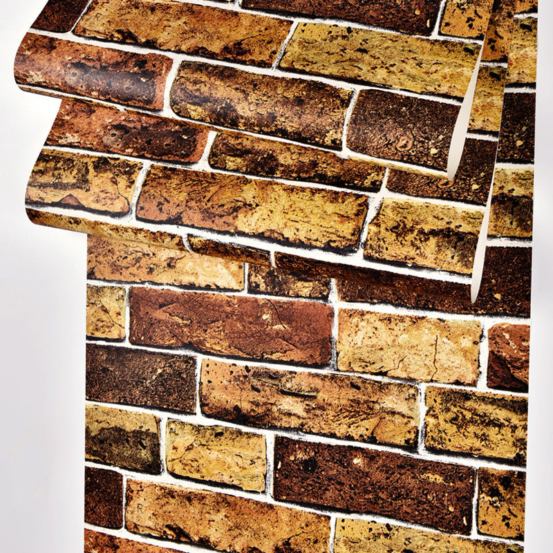 Water-Resistant Brick Look Wall Covering 20.5" by 31' Retro Wallpaper Roll for Home Decoration Clearhalo 'Industrial wall decor' 'Industrial' 'Wallpaper' Wall Decor' 1025944