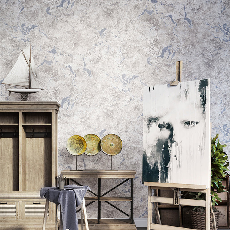 Mable Effect Wall Covering Plaster Wallpaper Roll for Accent Wall, 20.5-inch x 33-foot Clearhalo 'Industrial wall decor' 'Industrial' 'Wallpaper' Wall Decor' 1025990