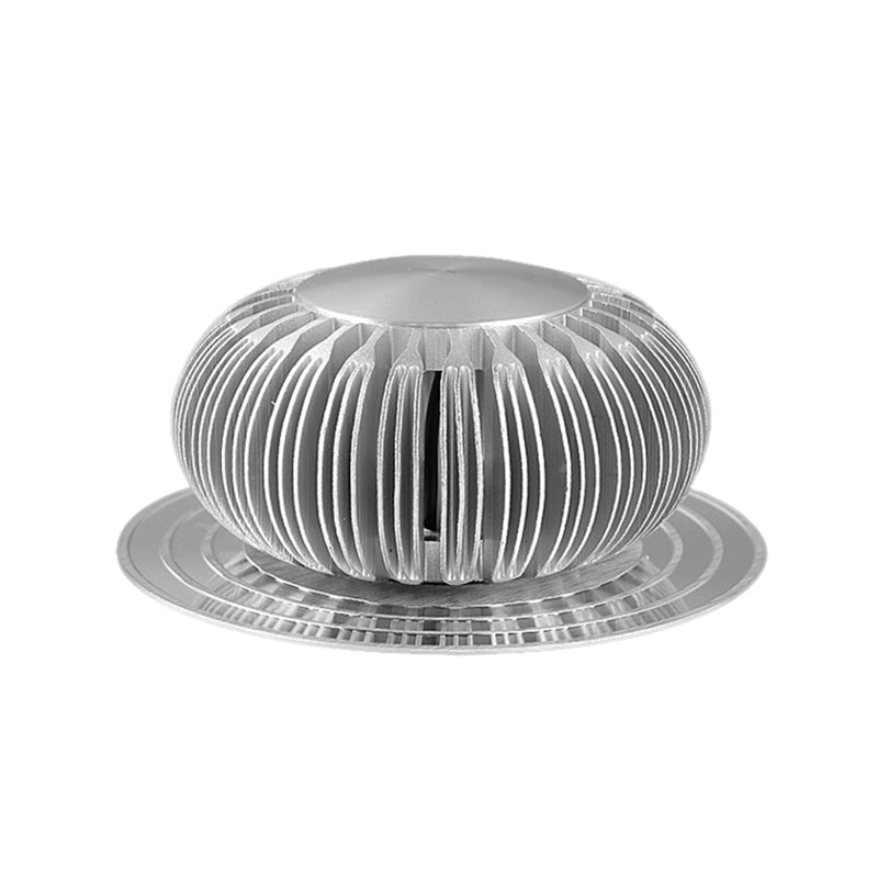 3D Radial Wall Mount Lighting Fixture Modern Metallic Silver LED Sconce Light in 7 Color Light Clearhalo 'Cast Iron' 'Glass' 'Industrial' 'Modern wall lights' 'Modern' 'Tiffany' 'Traditional wall lights' 'Wall Lamps & Sconces' 'Wall Lights' Lighting' 1033857