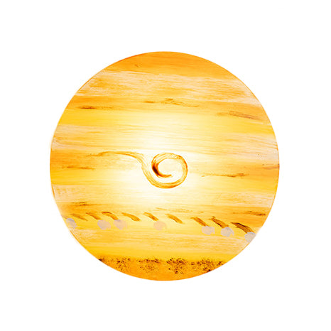 Living Room Flat Planet Wall Light Acrylic Modern Creative Multi-Color Sconce Light Light Brown Clearhalo 'Wall Lamps & Sconces' 'Wall Lights' Lighting' 103589