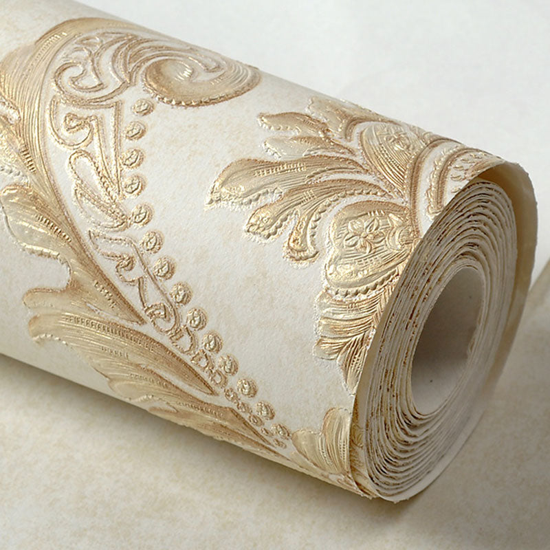 Nostalgic Blossoms Wall Decor in Soft Color Bedroom Wallpaper Roll, Non-Pasted, 33' by 20.5" Clearhalo 'Vintage wall decor' 'Vintage' 'Wallpaper' Wall Decor' 1049194