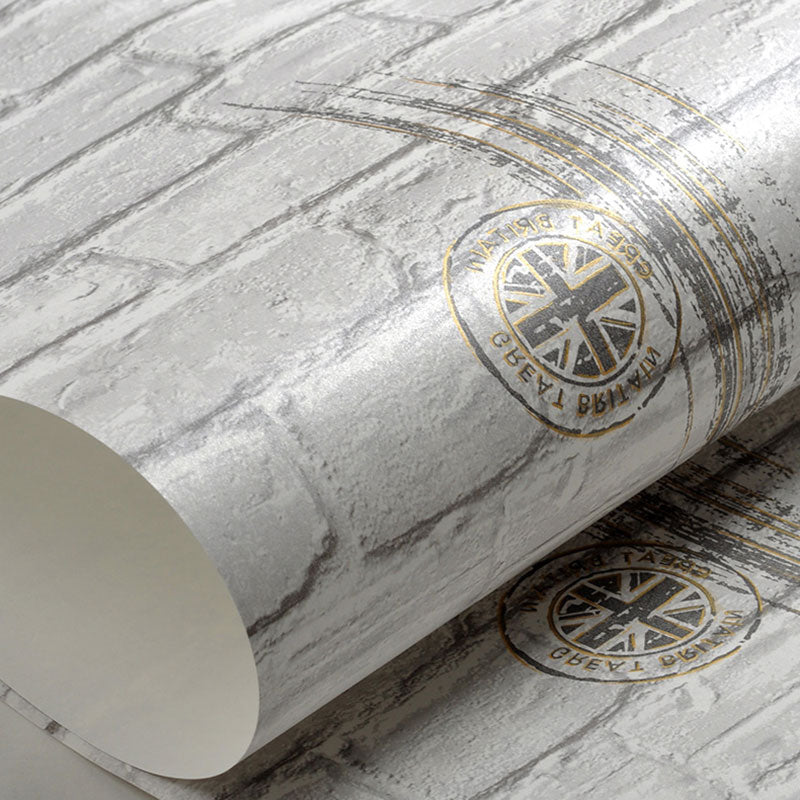 Cartoon Big Ben Wallpaper Roll Non-Woven Wall Decor for Children's Bedroom, 20.5"W x 33'L Clearhalo 'Wall Decor' 'Wallpaper' 1049343