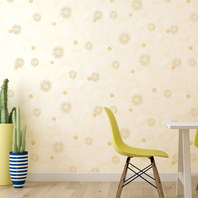 Moisture-Resistant Floral Design Wallpaper Roll Rustic Wall Decor for Coffee Shop, 20.5" by 33' Beige Clearhalo 'Country wall decor' 'Rustic' 'Wallpaper' Wall Decor' 1049671