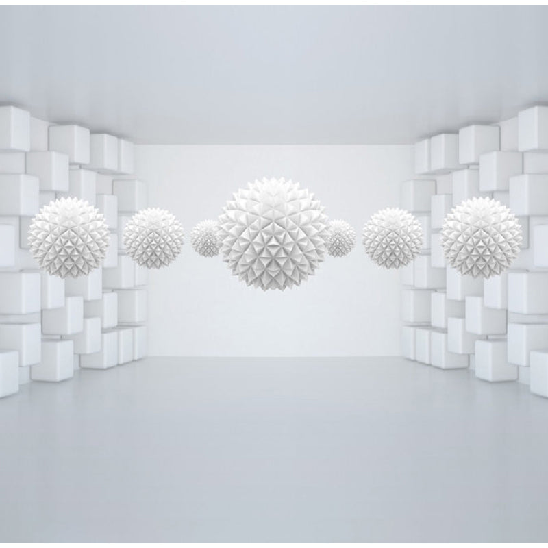Photography 3D Visual Space Mural Wallpaper for Meeting Room Decoration in White, Made to Measure Clearhalo 'Wall Decor' 'Wall Mural' 1061465