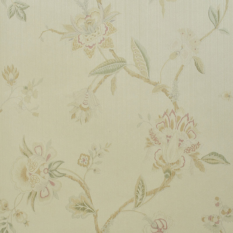 Flower and Bird Wall Decor in Soft Yellow Non-Woven Fabric Wallpaper for Home, 31' x 20.5" Clearhalo 'Country wall decor' 'Rustic' 'Wallpaper' Wall Decor' 1062288