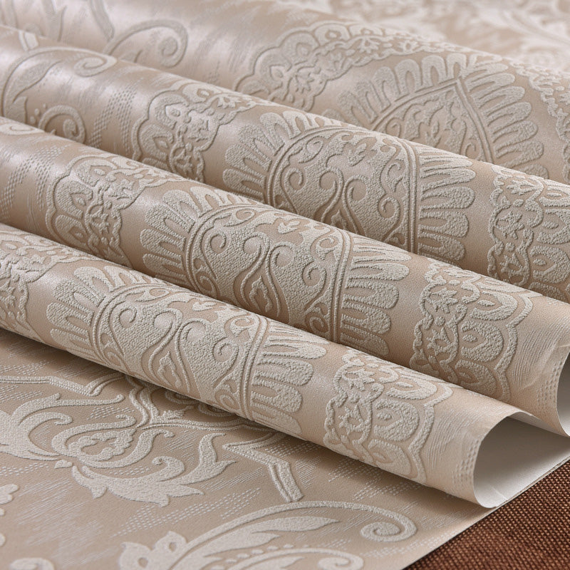 Stain-Resistant Damask Wallpaper Non-Woven Fabric European Wall Decor for Guest Room Clearhalo 'Vintage wall decor' 'Vintage' 'Wallpaper' Wall Decor' 1063332