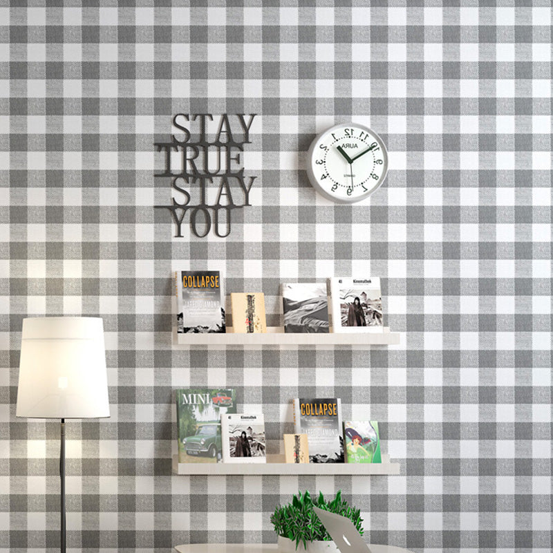 Moisture-Resistant Lattice Wallpaper Roll 17.5"W x 33'L Contemporary Removable Wall Covering for Home Decoration Clearhalo 'Modern wall decor' 'Modern' 'Wallpaper' Wall Decor' 1116366