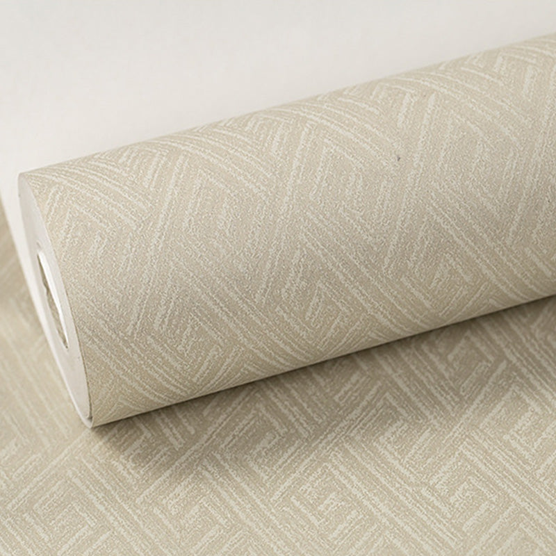 Color Block Wallpaper Roll in Neutral Color Non-Woven Material Wall Covering for Bedroom, 33' x 20.5" Clearhalo 'Modern wall decor' 'Modern' 'Wallpaper' Wall Decor' 1116719