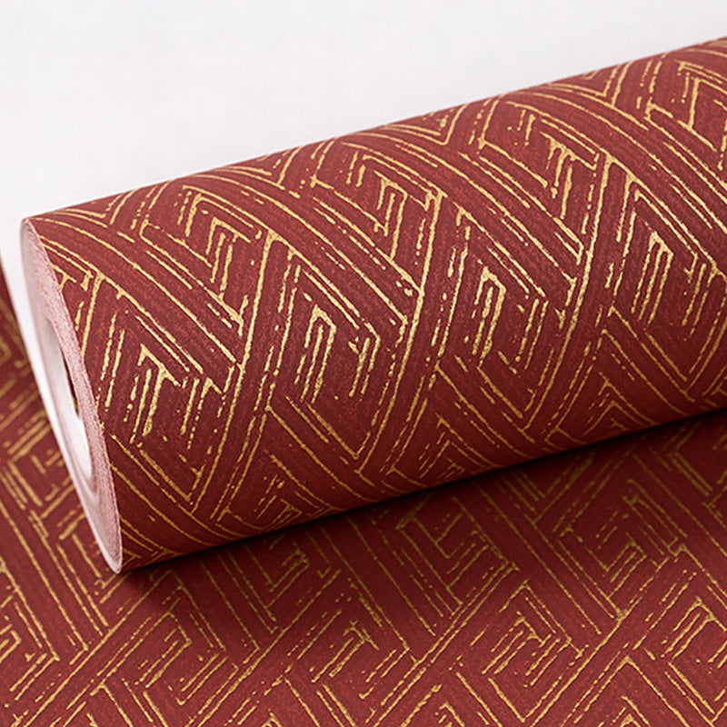 Color Block Wallpaper Roll in Neutral Color Non-Woven Material Wall Covering for Bedroom, 33' x 20.5" Clearhalo 'Modern wall decor' 'Modern' 'Wallpaper' Wall Decor' 1116725