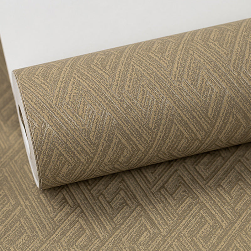Color Block Wallpaper Roll in Neutral Color Non-Woven Material Wall Covering for Bedroom, 33' x 20.5" Clearhalo 'Modern wall decor' 'Modern' 'Wallpaper' Wall Decor' 1116728