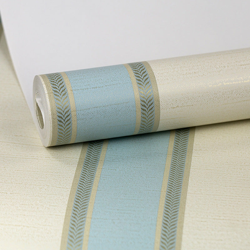 Vertical Stripe Wallpaper Roll for Bedroom Decor 33' x 20.5" Wall Covering in Natural Color, Stain-Resistant Clearhalo 'Modern wall decor' 'Modern' 'Wallpaper' Wall Decor' 1116781