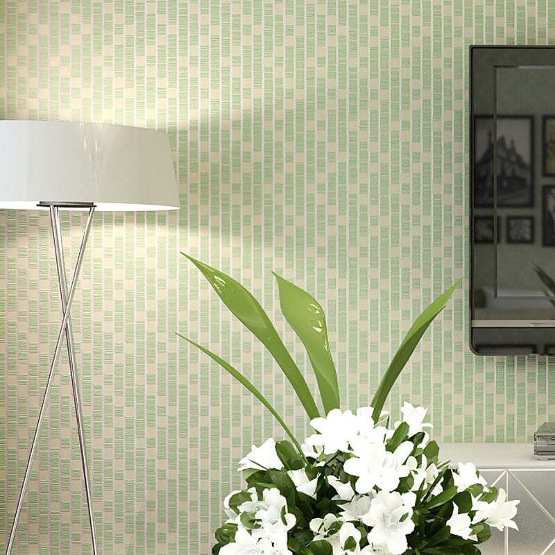 Decorative Mosaic and Tiles Wallpaper 20.5"W x 33'L Simplicity Wall Covering for Guest Room Light Green Clearhalo 'Wall Decor' 'Wallpaper' 1123336