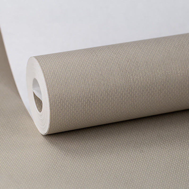 Nordic Textured Wallpaper Roll for Guest Room Decor, Natural Color, 33'L x 20.5"W Cream Gray Clearhalo 'Modern wall decor' 'Modern' 'Wallpaper' Wall Decor' 1123997