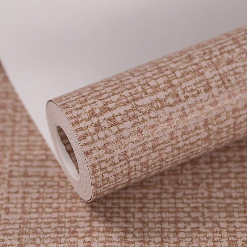 Water-Resistant Linen Surface Wallpaper Roll Non-Woven Fabric Simple Wall Decor for Bedroom Clearhalo 'Modern wall decor' 'Modern' 'Wallpaper' Wall Decor' 1124178