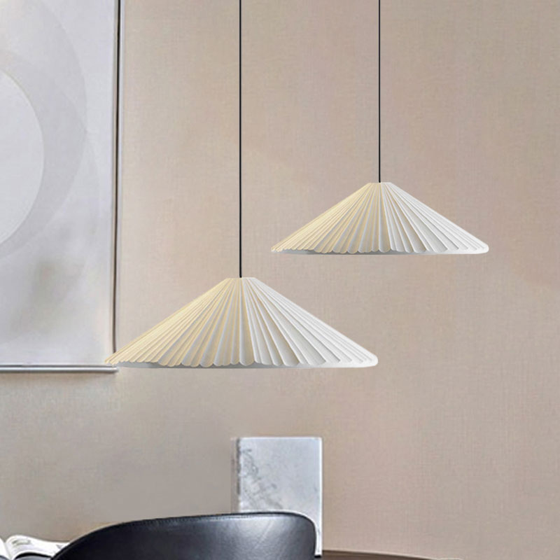 White/Pink/Blue Ribbed Cone Pendant Light Nordic Style 1 Light Living Room Hanging Lamp, 8"/12.5"/16" Diameter Clearhalo 'Art Deco Pendants' 'Cast Iron' 'Ceiling Lights' 'Ceramic' 'Crystal' 'Industrial Pendants' 'Industrial' 'Metal' 'Middle Century Pendants' 'Modern Pendants' 'Modern' 'Pendant Lights' 'Pendants' 'Tiffany' Lighting' 1126844
