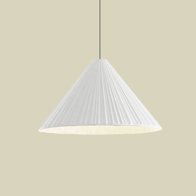 White/Pink/Blue Ribbed Cone Pendant Light Nordic Style 1 Light Living Room Hanging Lamp, 8"/12.5"/16" Diameter Clearhalo 'Art Deco Pendants' 'Cast Iron' 'Ceiling Lights' 'Ceramic' 'Crystal' 'Industrial Pendants' 'Industrial' 'Metal' 'Middle Century Pendants' 'Modern Pendants' 'Modern' 'Pendant Lights' 'Pendants' 'Tiffany' Lighting' 1126859