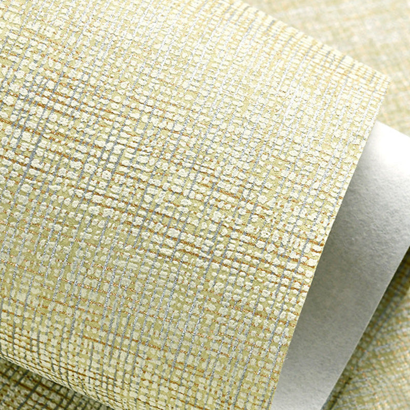 Neutral Color Nordic Wall Covering 20.5"W x 33'L Linen Textured Wallpaper for Dining Room Clearhalo 'Modern wall decor' 'Modern' 'Wallpaper' Wall Decor' 1137032