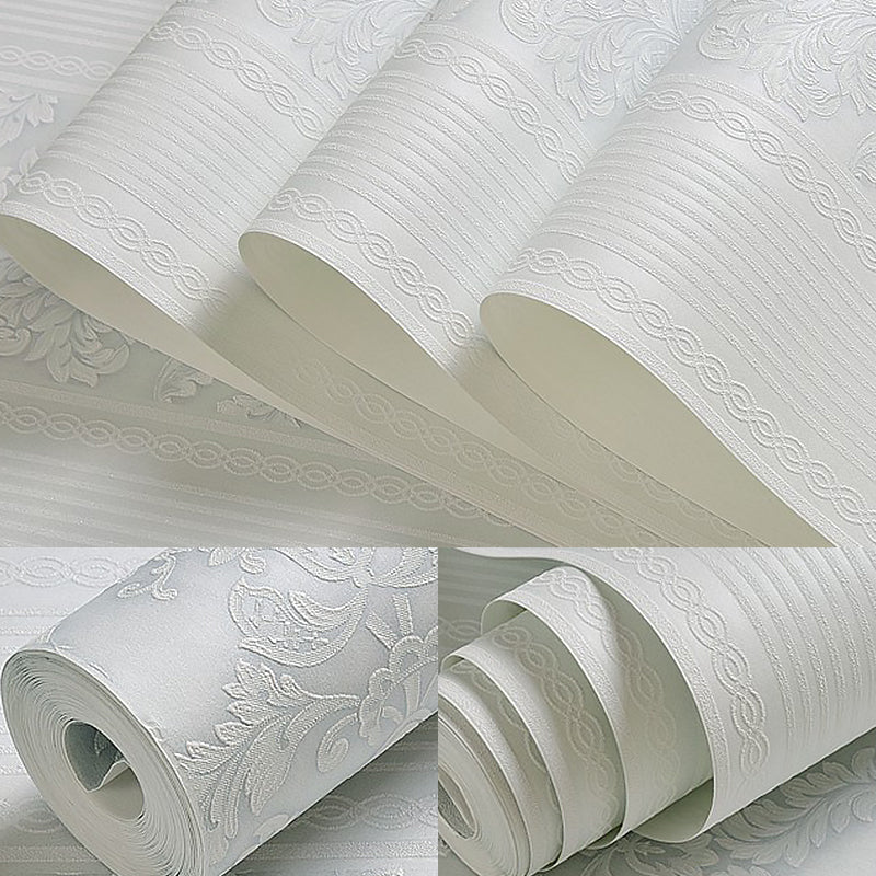 Retro Soft Color Unpasted Wallpaper Smooth Medallion Moisture Resistant Wall Art Clearhalo 'Vintage wall decor' 'Vintage' 'Wallpaper' Wall Decor' 1170165