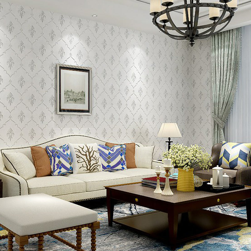 Vintage 57.1-Sq ft Wall Decor Medallion Moisture-Resistant Wallpaper in Pastel Color Beige Clearhalo 'Vintage wall decor' 'Vintage' 'Wallpaper' Wall Decor' 1170220