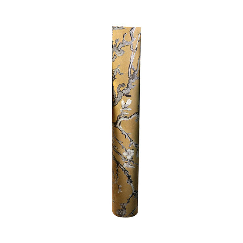 Rustic Apricot Blossom Wallpaper for Bedroom 57.1-sq ft Wall Art in Bright Color Clearhalo 'Country wall decor' 'Rustic' 'Wallpaper' Wall Decor' 1170557
