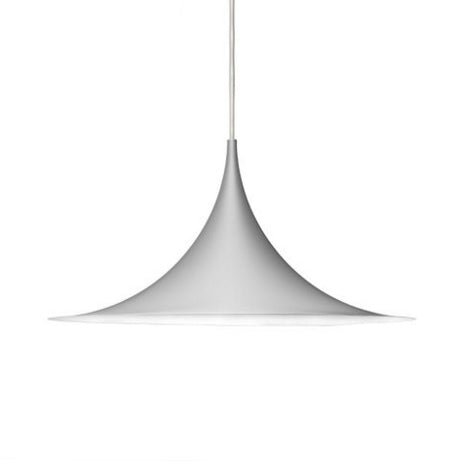 Black/Gray/White Single Head Suspension Light with Trumpet Metal Shade Modern Creative Dining Room Ceiling Pendant Light, 16"/19" Wide Clearhalo 'Art Deco Pendants' 'Black' 'Cast Iron' 'Ceiling Lights' 'Ceramic' 'Crystal' 'Industrial Pendants' 'Industrial' 'Metal' 'Middle Century Pendants' 'Pendant Lights' 'Pendants' 'Rustic Pendants' 'Tiffany' Lighting' 118024