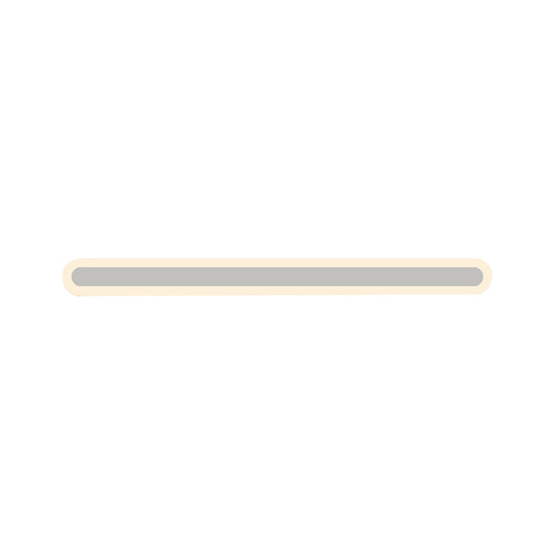 White Linear Wall Light Sconce Simplicity LED Acrylic Wall Mounted Lamp in White/Warm Light, 16"/23.5"/31.5" Long Clearhalo 'Modern wall lights' 'Modern' 'Wall Lamps & Sconces' 'Wall Lights' Lighting' 1194086