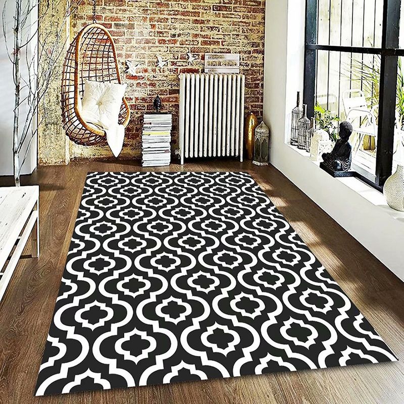 Retro Bohemian Carpet Indoor Carpet Stain Resistant Carpet for Living Room