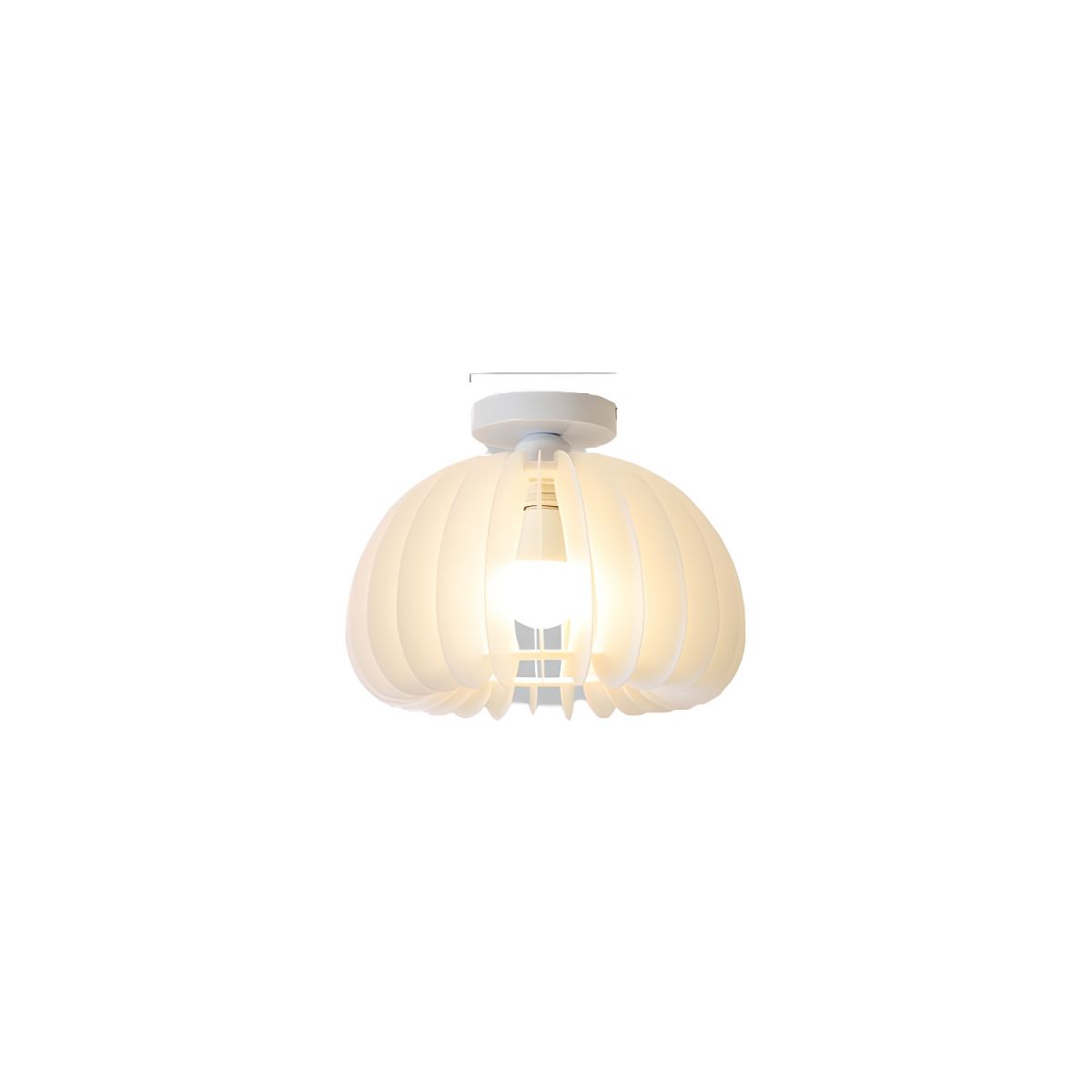 Modern Style White Drum Shape Ceiling Light for Residential Use