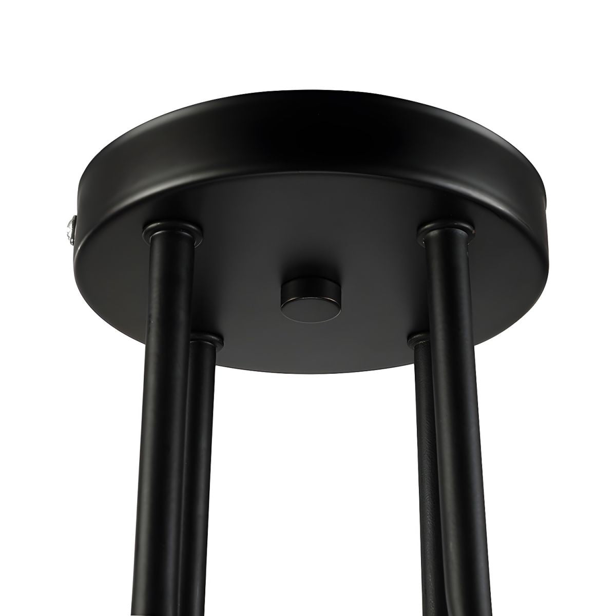 Vintage Exposed Ceiling Flush Mount 4/6-Light Metallic Semi Flush Light with Sputnik Design in Antique Brass/Black