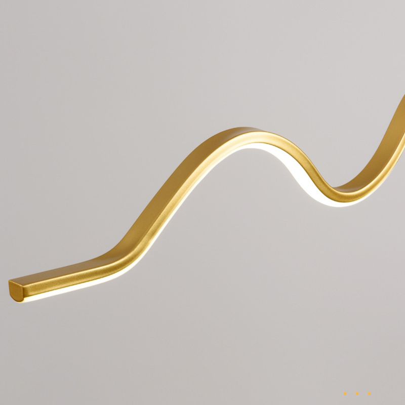 2-Light White / Golden / Black Modernism Style Unique Kitchen Island Lighting