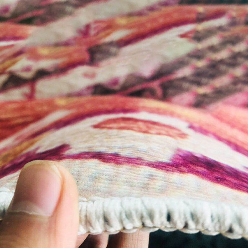 Bohemia Retro Rug Polyester Graphic Rug Stain Resistant Rug for Living Room