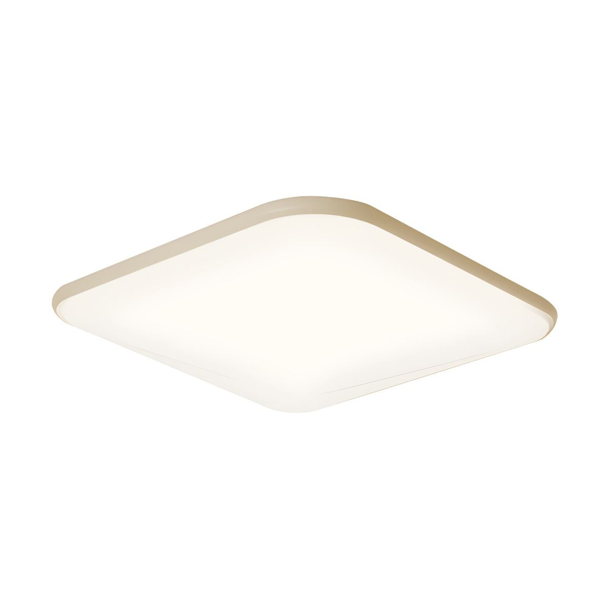 LED Flush Mount Ceiling Light in White with Acrylic Shade Modern Style