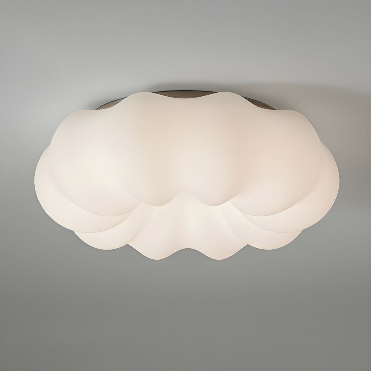 Elegant White Drum LED Flush Mount Modern Ambiance with Resin Shade