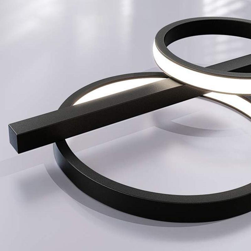 Contemporary Globe Glass Hanging Pendant Lights in Black for Dining Room