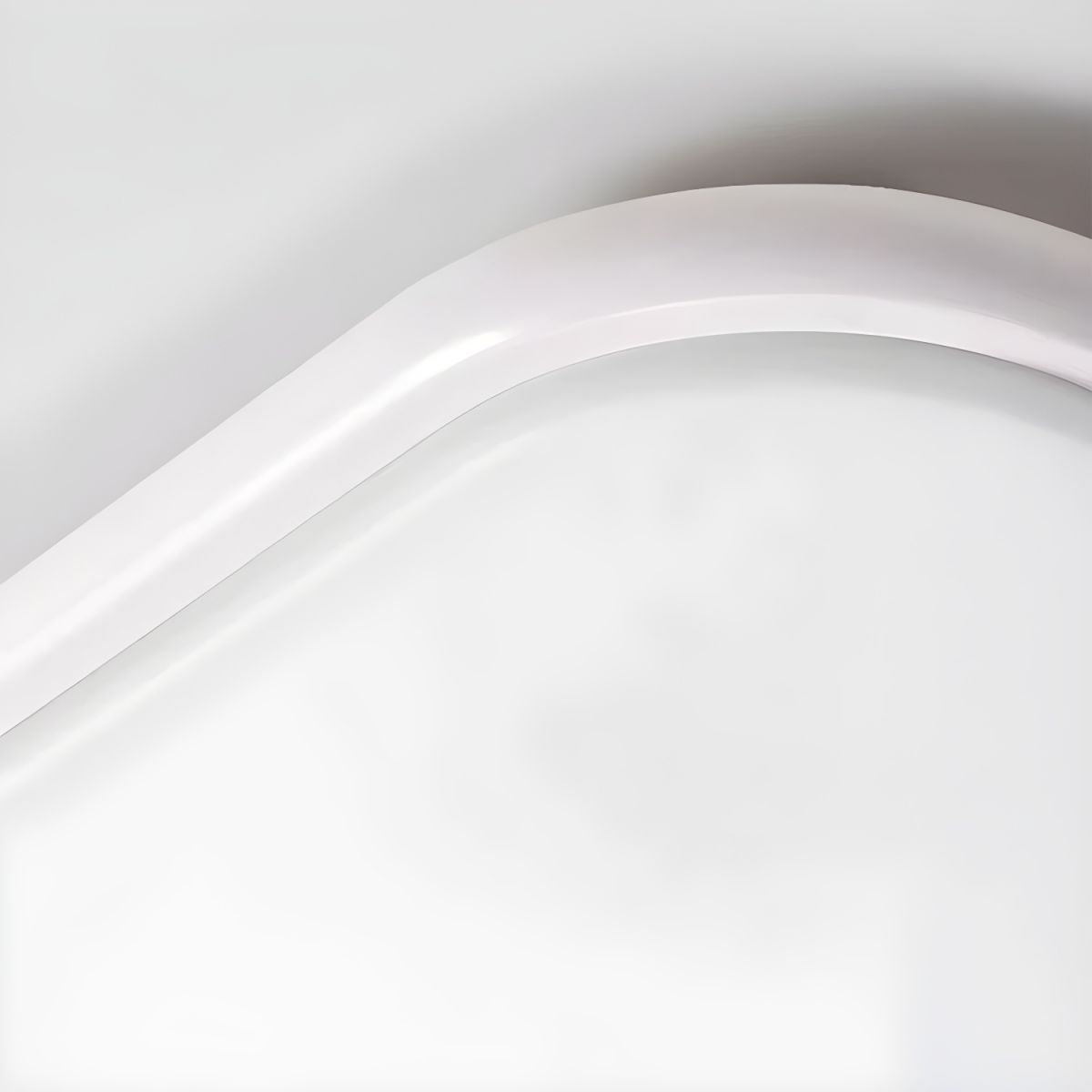 LED Flush Mount Ceiling Light in White with Acrylic Shade Modern Style