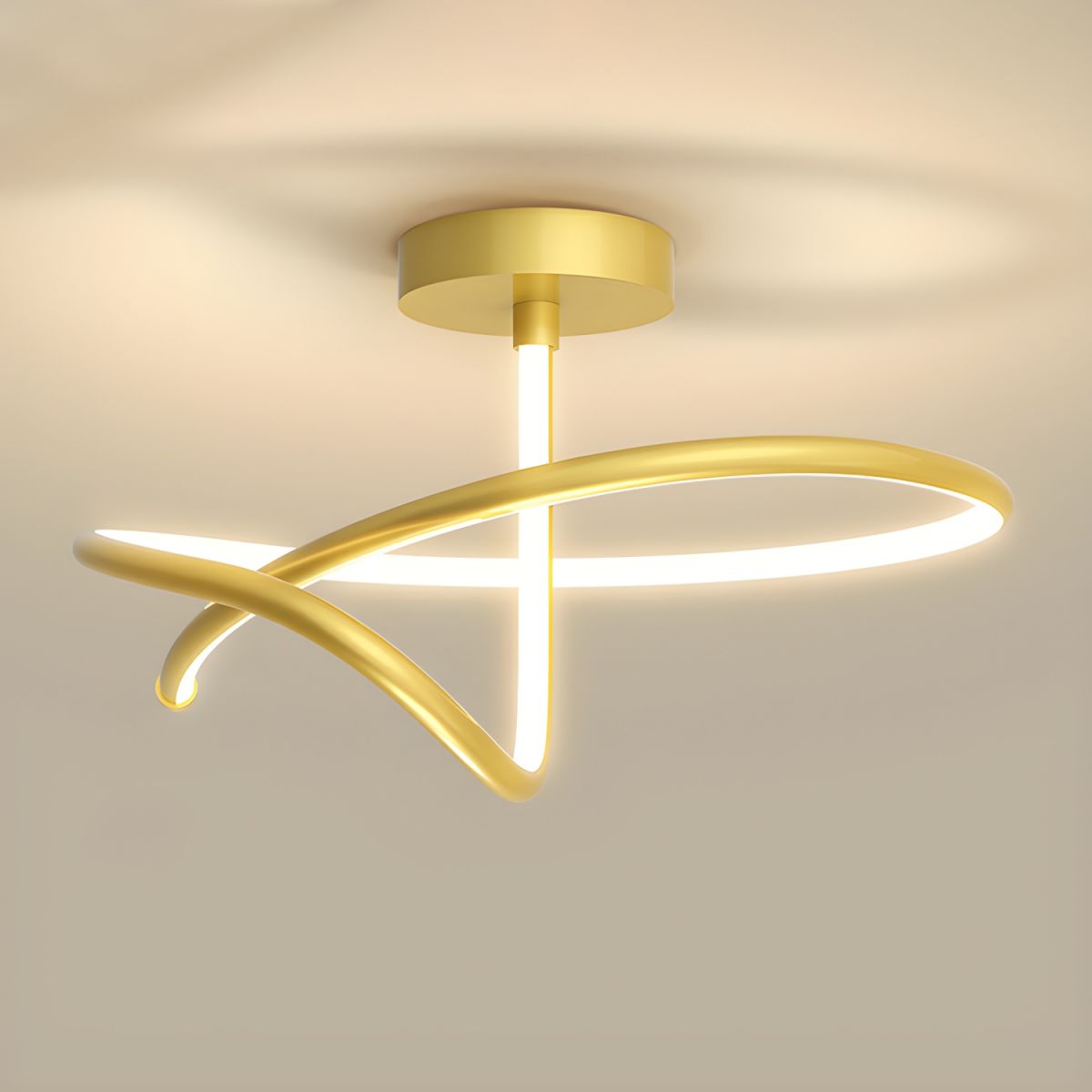 White Circle LED Ceiling Light with Silica Gel Shade - Modern Style Flush Mount for Residential Use