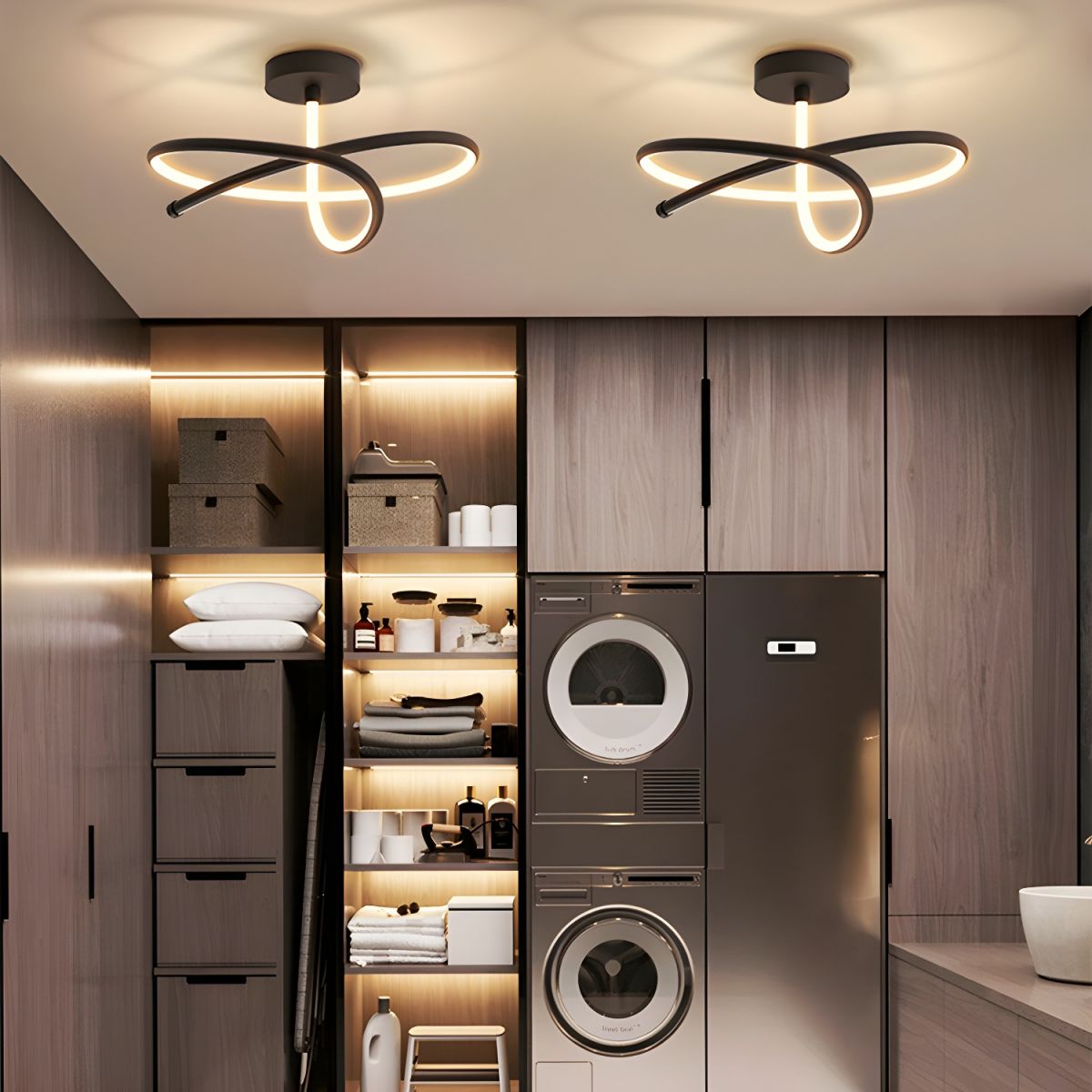 White Circle LED Ceiling Light with Silica Gel Shade - Modern Style Flush Mount for Residential Use