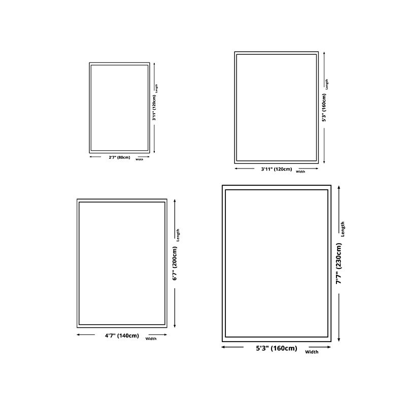 Retro Bohemian Carpet Indoor Carpet Stain Resistant Carpet for Living Room