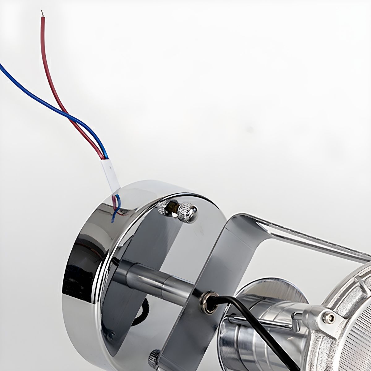 Silver Cone Shape Semi-Flush Mount LED Ceiling Light with Warm Ambient Lighting